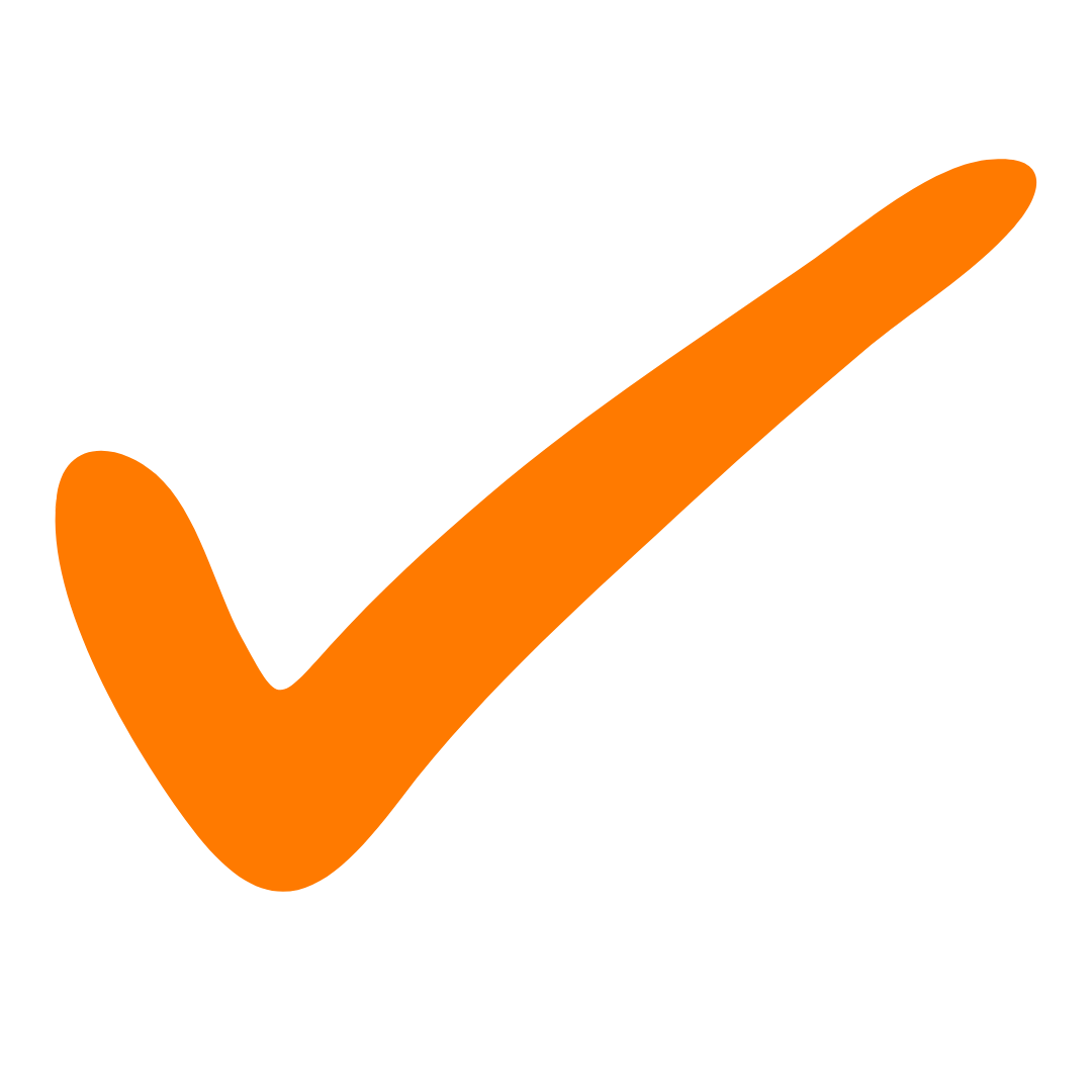 ✓